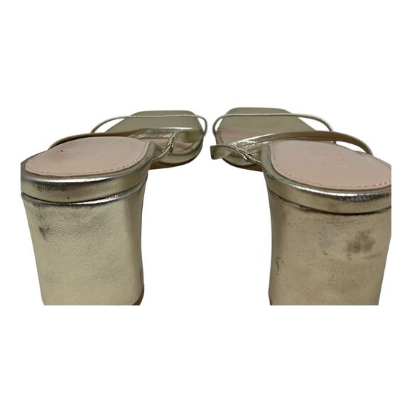 Farylrobin Dressy Open Toe Gold Heels Womens 12 Analise - Picture 8 of 14